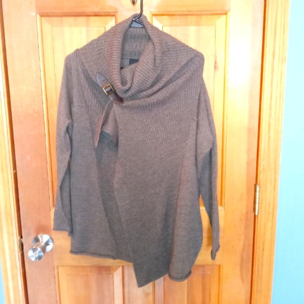 Cynthia Rowley brown merino wool blend sweater size S